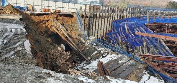 안산시 흙막이 붕괴사고(자료제공=경기도)