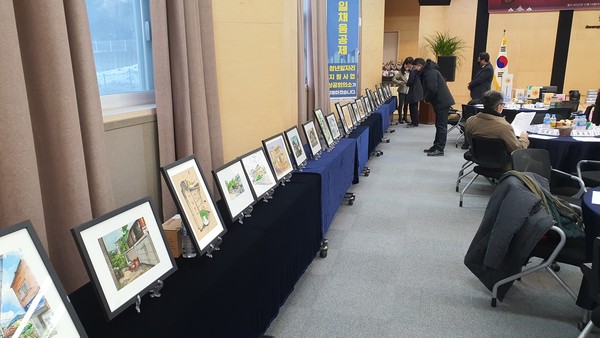 URBAN 스케치(도시재생) 전시(자료제공=광주지역건축사회)