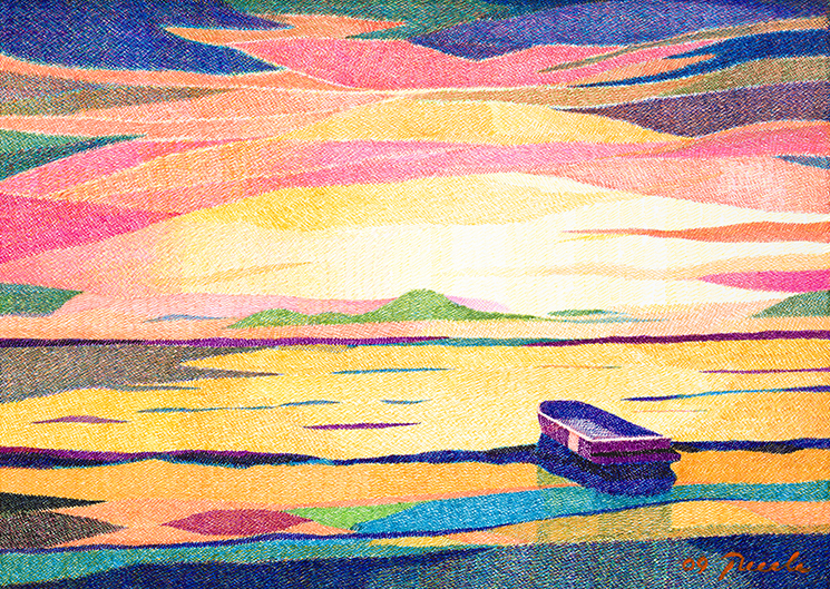 2009-01 풍경 _Waterscape Pen and ink on paper, 36 x 26cm박병제 作