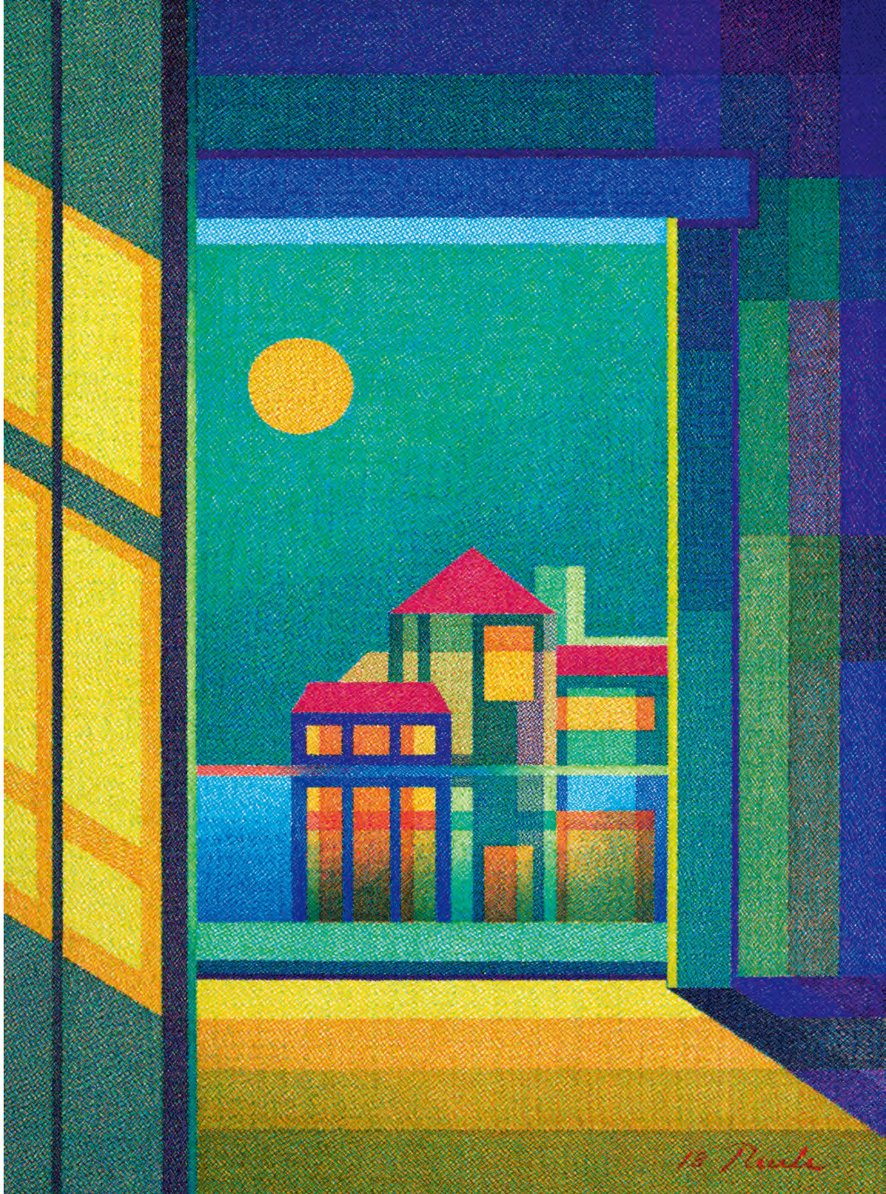 2023-01 전망 좋은 방 _A Room with a view Pen and ink on paper, 33 x 45cm, 박병제 作