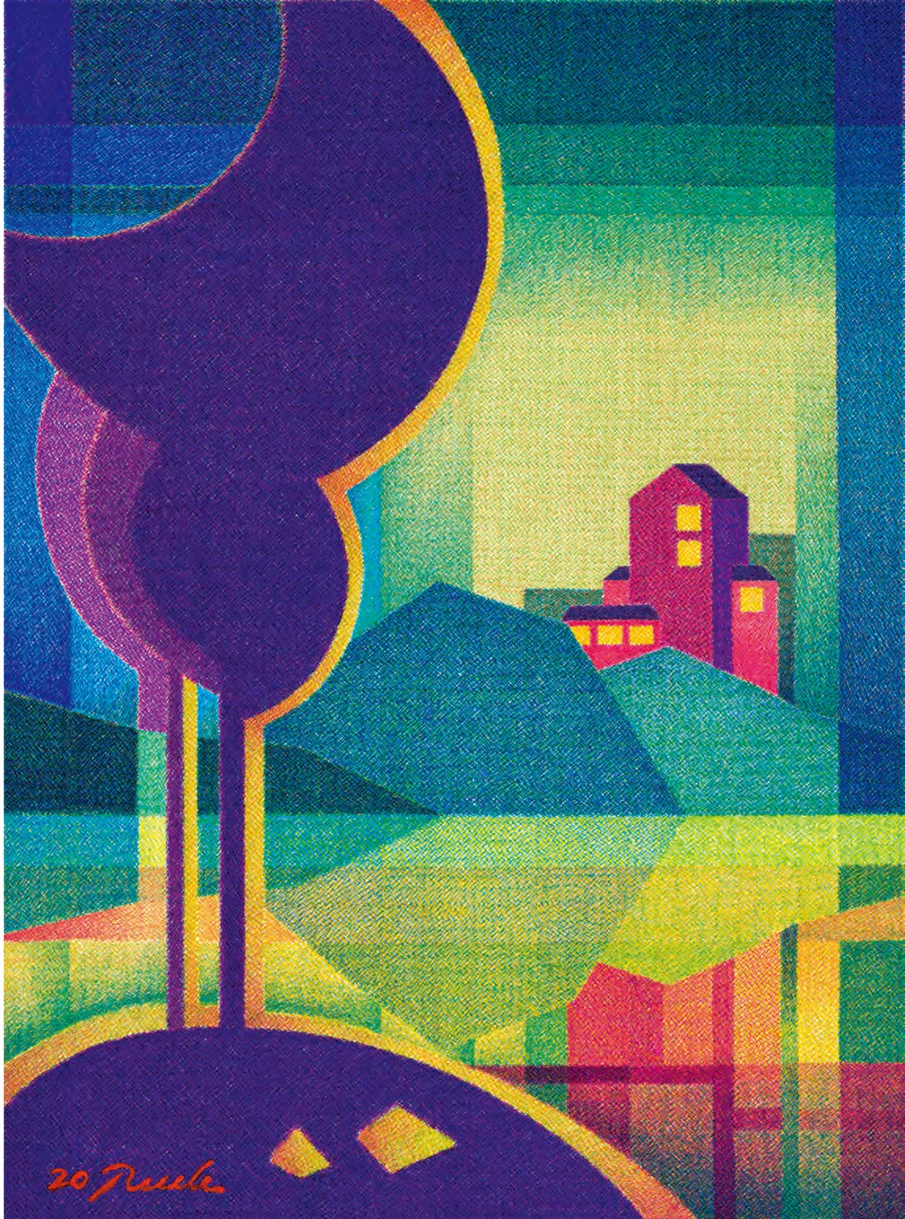 2020-06 풍경 _Waterscape Pen and ink on paper, 33 x 45cm, 박병제 作