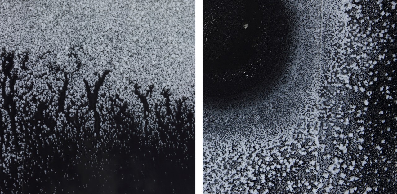 배연수 作, (좌)位相 01. Digital Pigment Print_500x500mm_2024, (우) 天球 02. Digital Pigment Print_500x500mm_2022(본인제공)