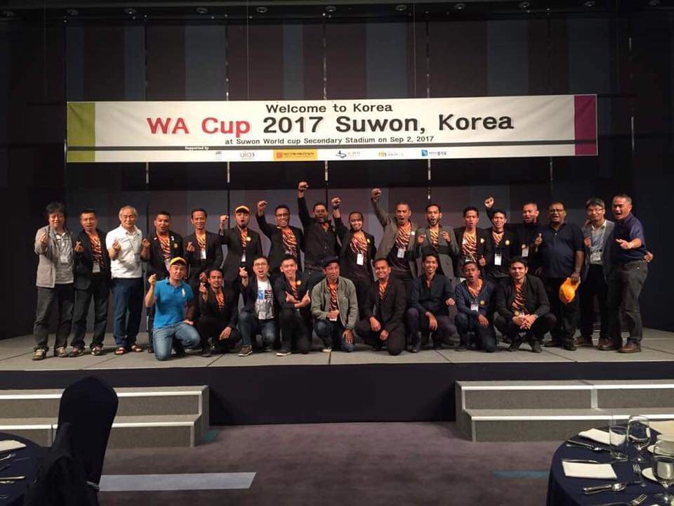 청주시 총괄건축가 활동 당시 축구를 통한 국제건축사 교류(WA-Cup)(자료제공=신춘규)