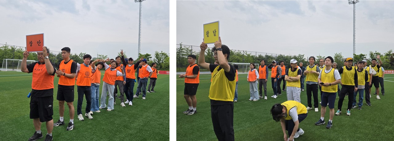 (좌측부터) 팔달팀, 장안팀(사진=최선옥)