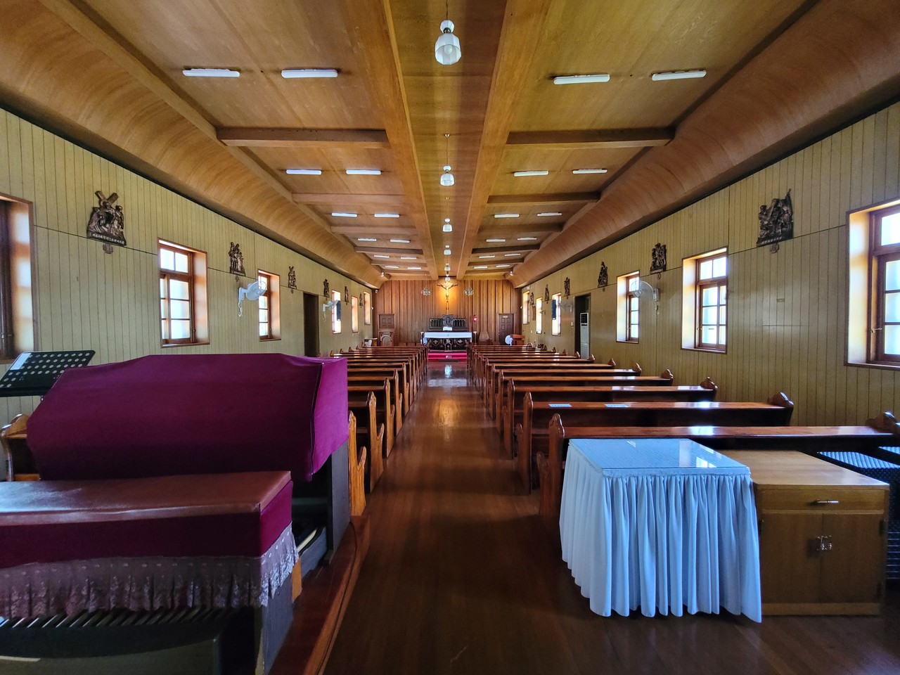 미리내 성 요셉 성당 내부(사진=최연묵)