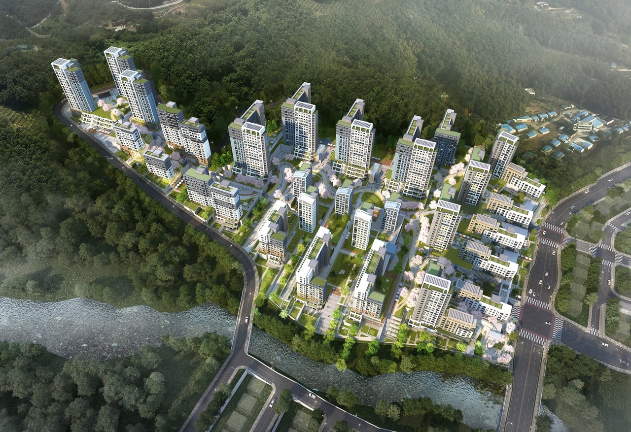 양산사송 A-7BL 공동주택 현상설계공모(자료제공-(주)건축사사무소광장)